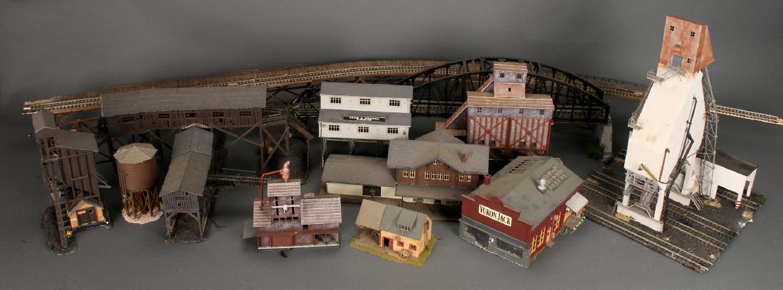 COLLECTION OF MODEL TRAIN BUILDINGS (1 of 7)