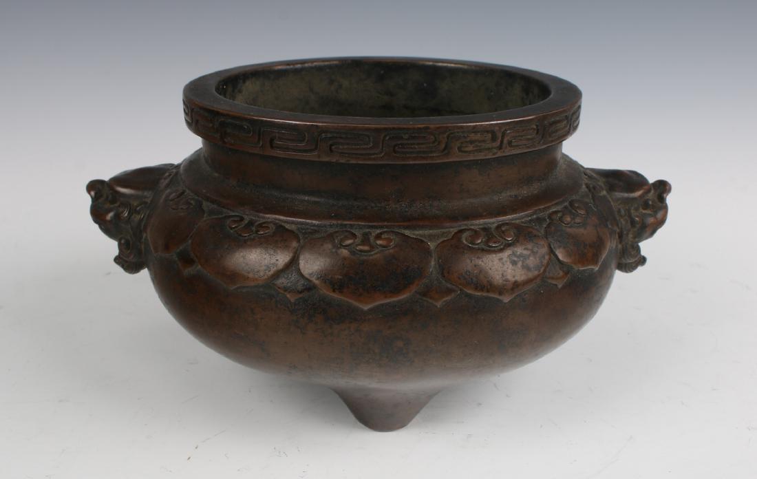 BRONZE LION HEADED CENSER (1 of 7)