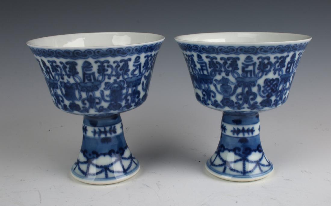 PAIR OF HIGH HEELED CUPS (1 of 6)