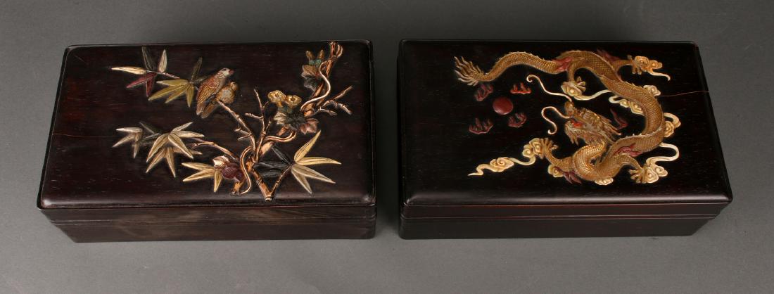 TWO ZITAN BOXES (1 of 2)