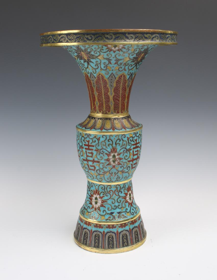 CLOISONNÉ GU VASE (1 of 7)