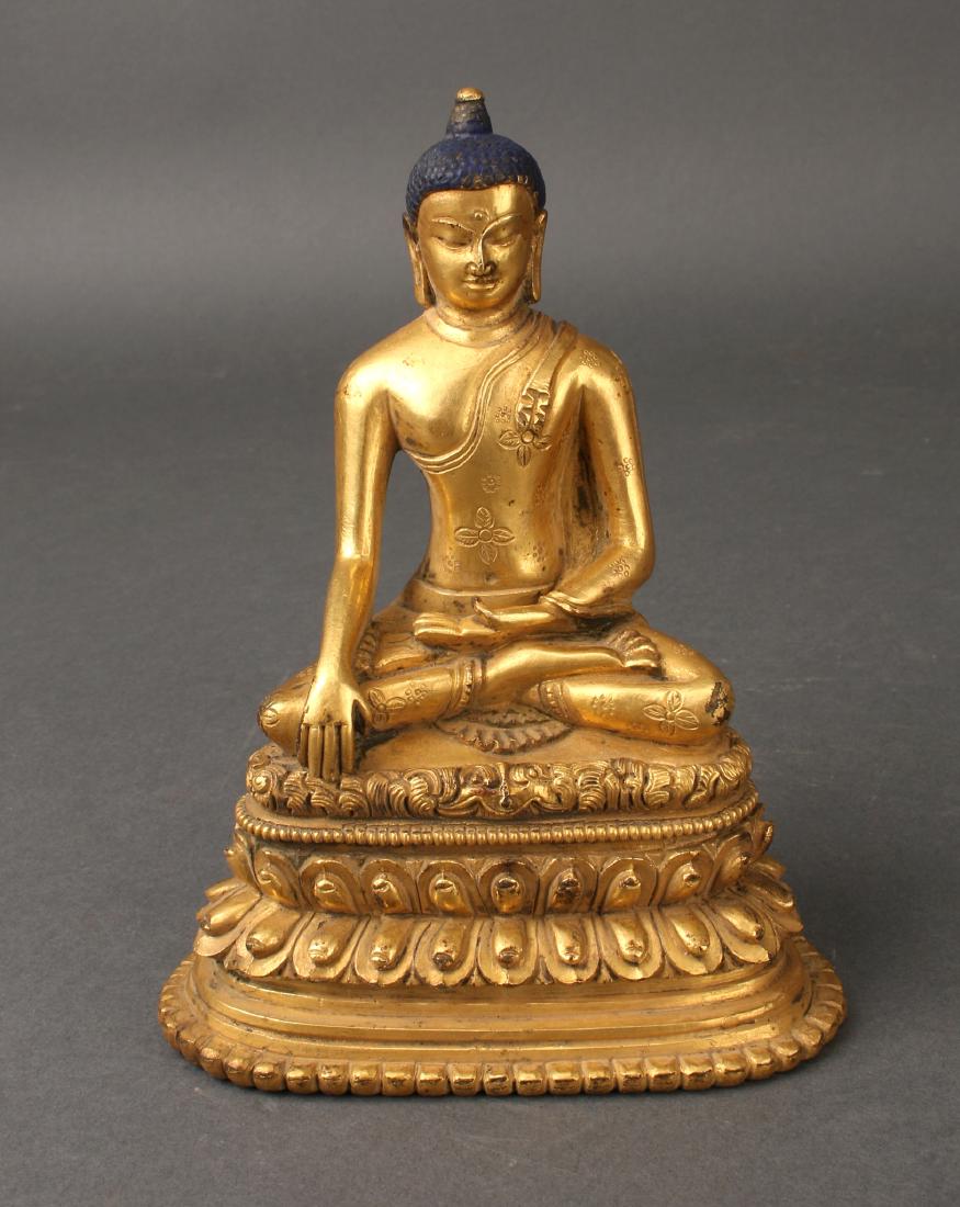 SMALL GILT BRONZE BUDDHA (1 of 5)
