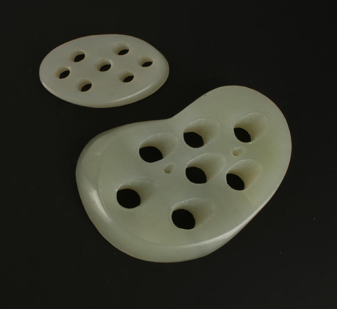 PAIR OF JADE CARVINGS (1 of 5)