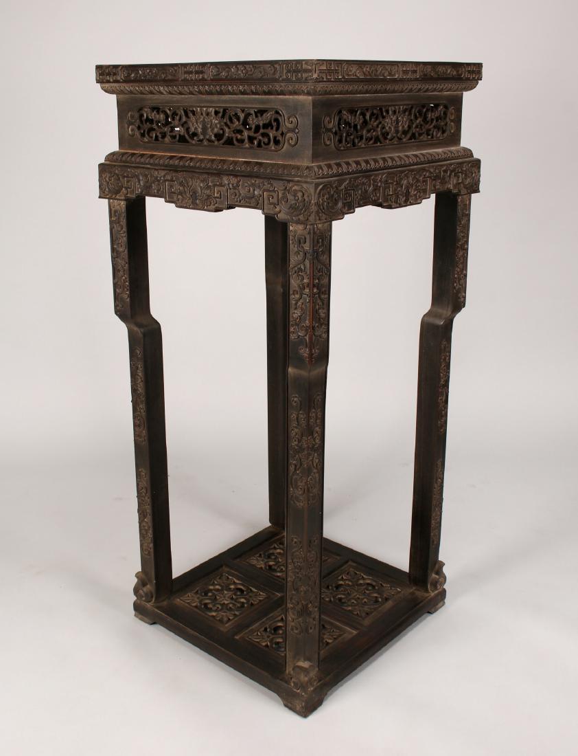 CARVED ZITAN VASE STAND (1 of 10)
