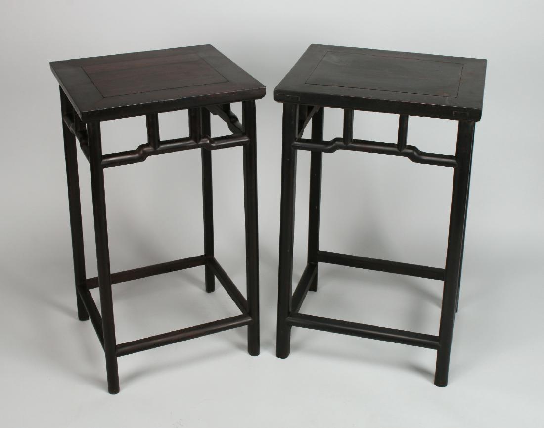 TWO ZITAN END TABLES (1 of 10)