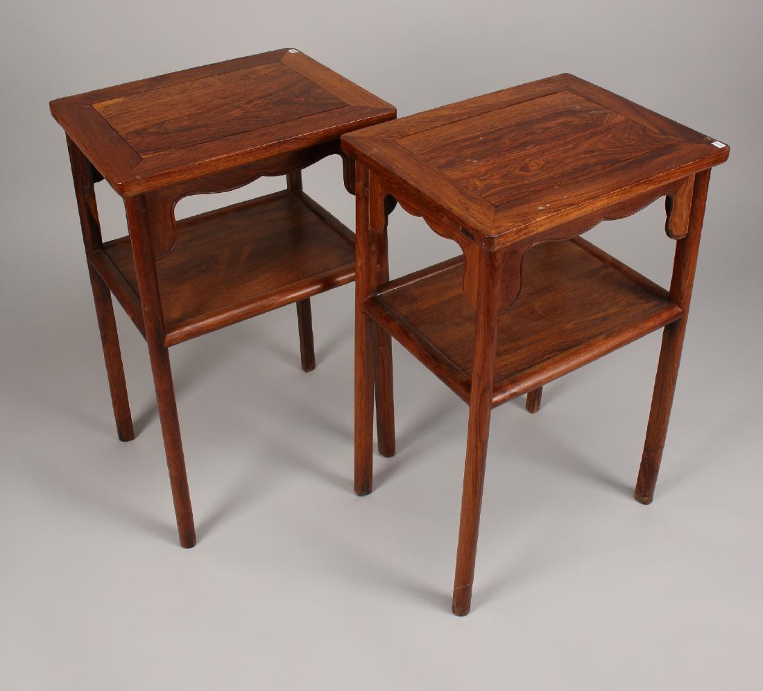 PAIR OF HUANGHUALI END TABLES (1 of 8)