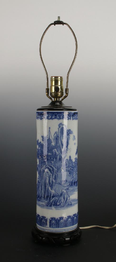 BLUE & WHITE LAMP (1 of 4)