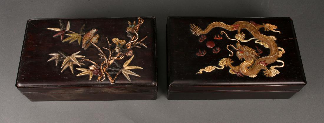 TWO ZITAN BOXES (1 of 2)