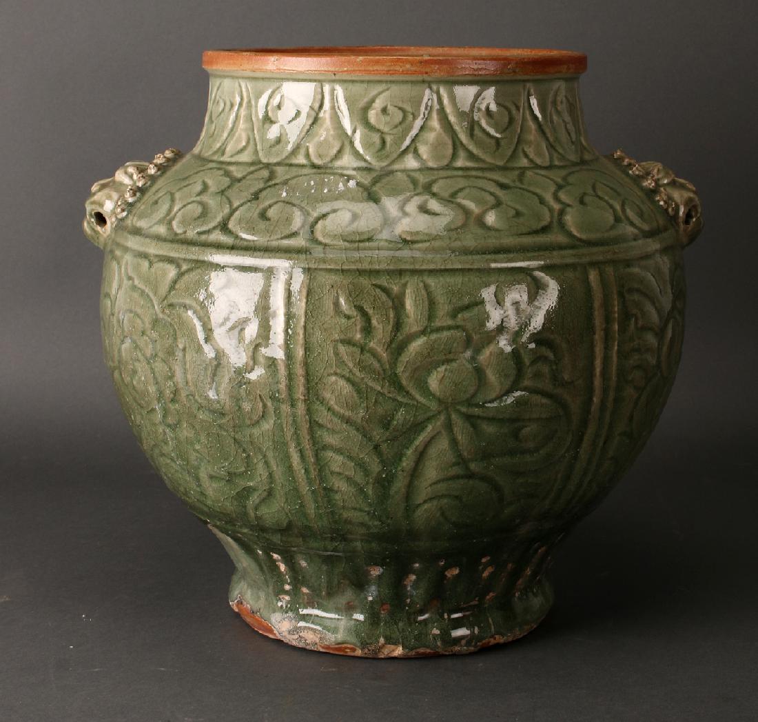 GREEN CELADON GLAZED JAR (1 of 10)