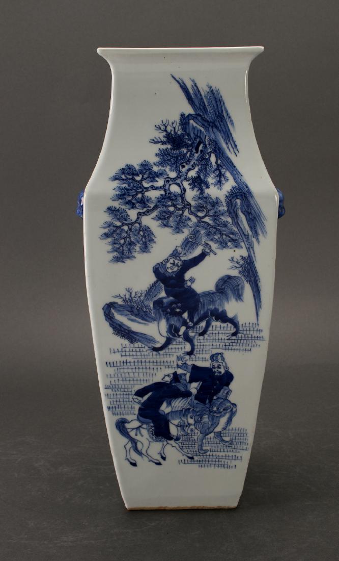 SQUARE PORCELAIN VASE (1 of 7)