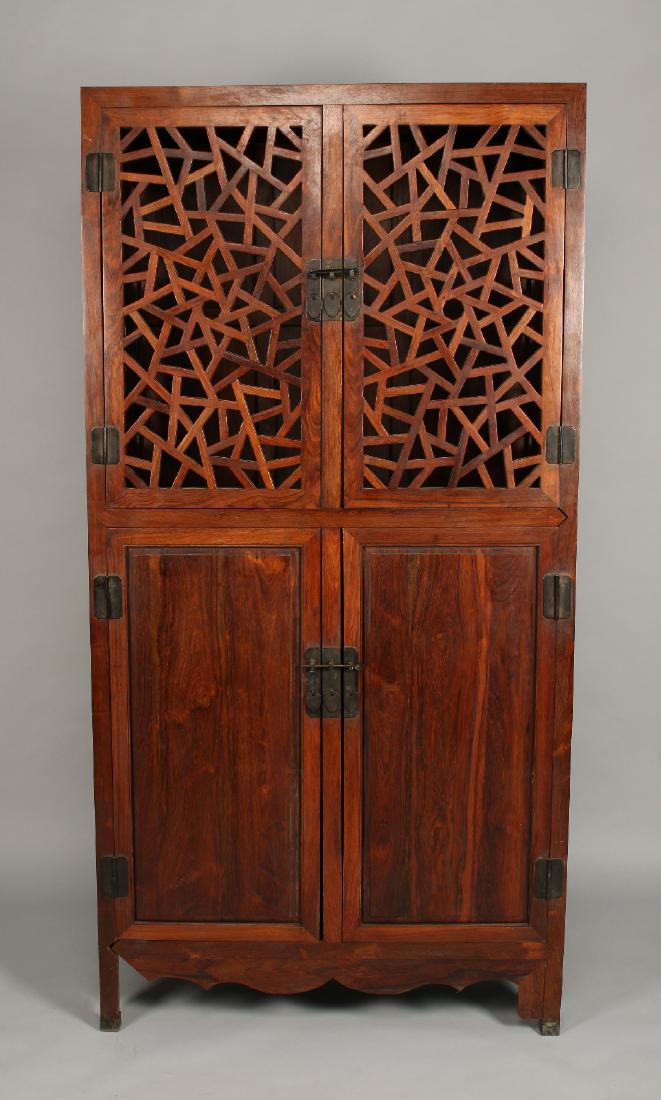 TALL HUANGHUALI CABINET WITH FOUR DOORS (1 of 8)
