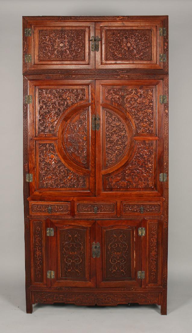 CARVED HUANGHUALI CABINET (1 of 10)