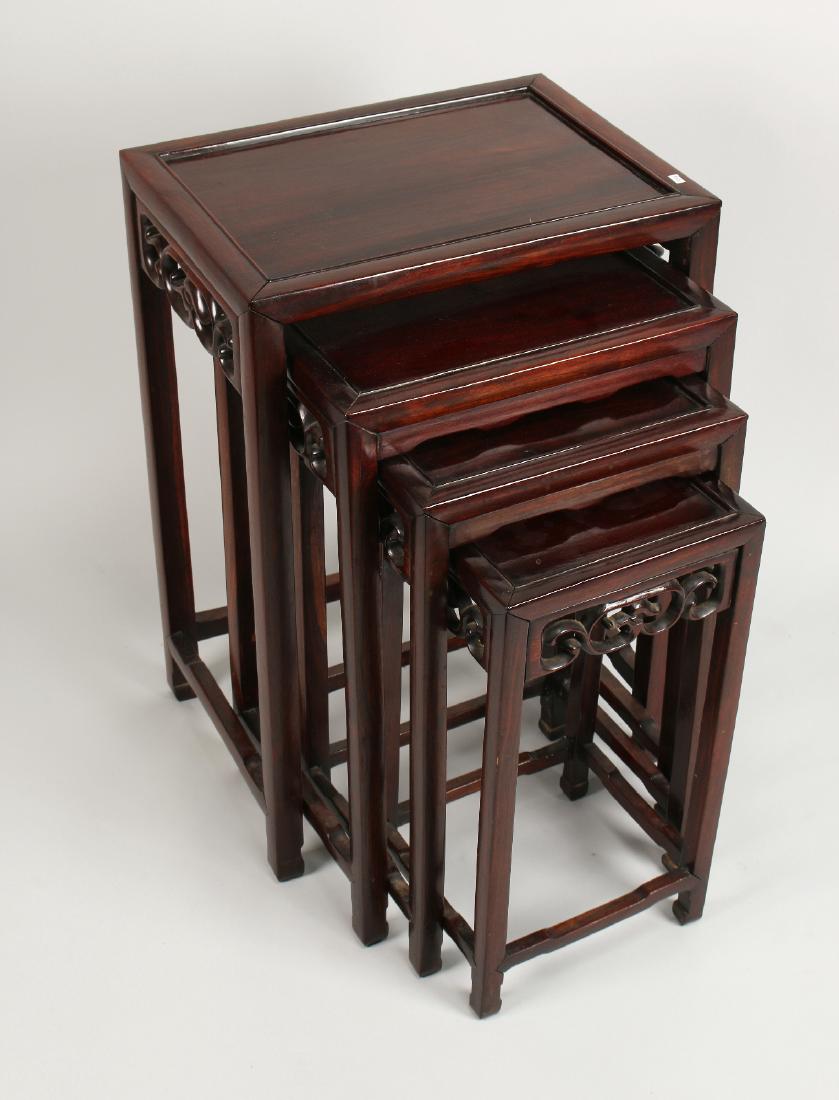 ROSEWOOD NESTING SIDE TABLES (1 of 9)