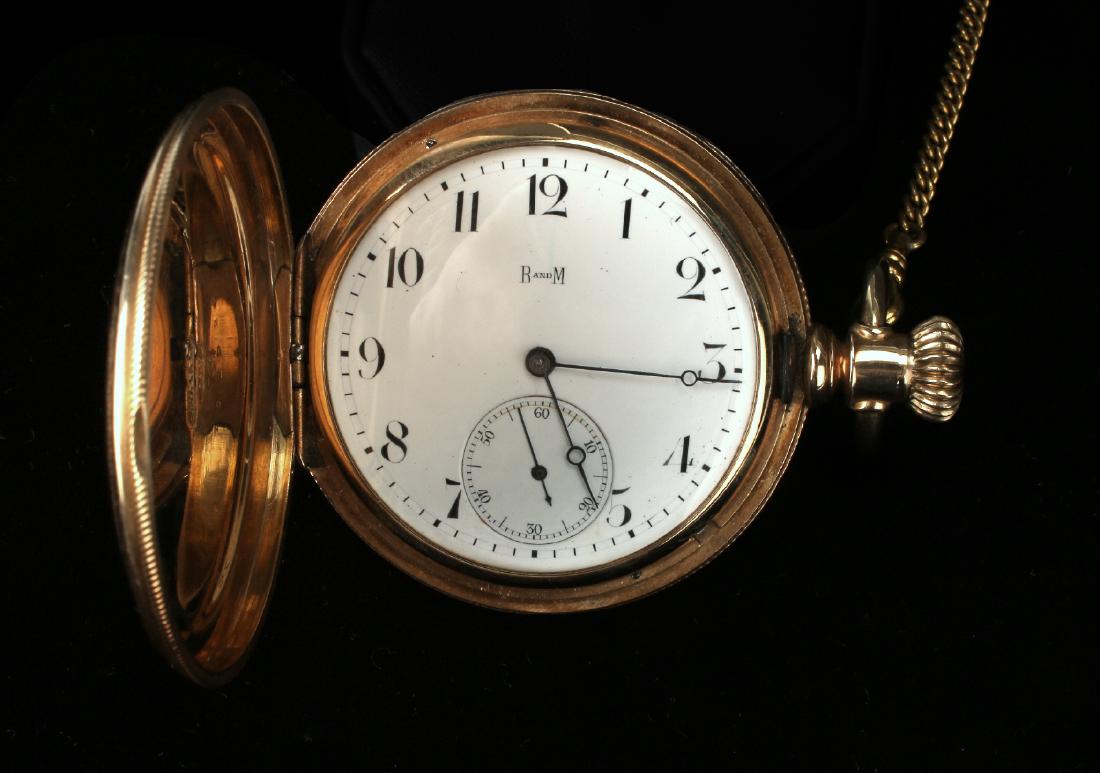 DUEBER 14K POCKET WATCH (1 of 8)