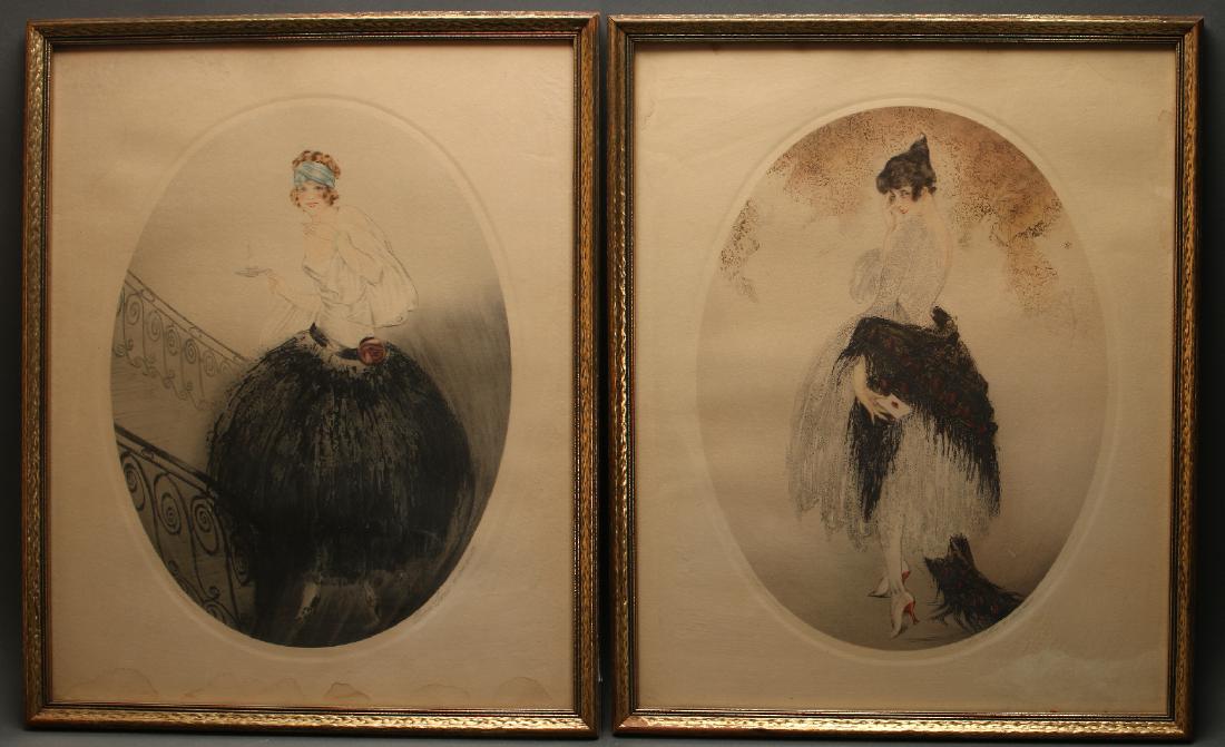 JEAN GILLES "BON SOIR" & ICART "LA LETTRE" PRINTS (1 of 8)