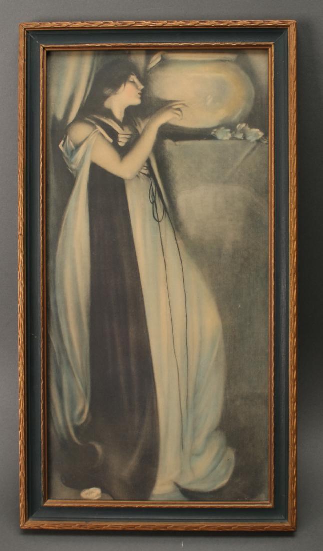 FRAMED "ISABELLA AND THE POT OF BASIL" LITHOGRAPH (1 of 4)