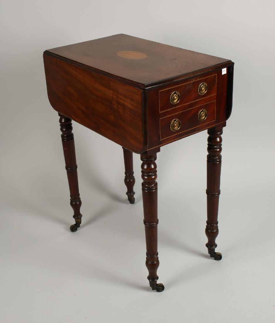 EDWARDIAN STYLE DROP LEAF SIDE TABLE (1 of 9)