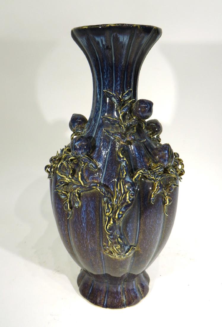 YONGZHENG PURPLE PEACH VASE (1 of 8)