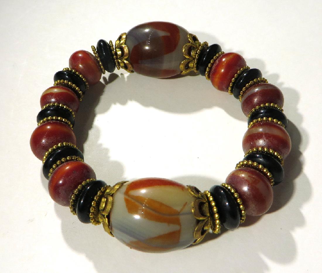 RED & BLACK BEAD BRACELET (1 of 2)