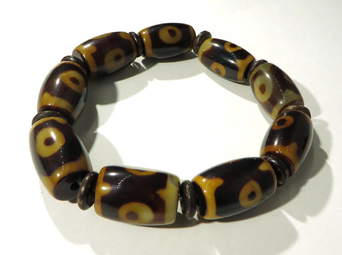 BROWN & YELLOW BEAD BRACELET (1 of 2)