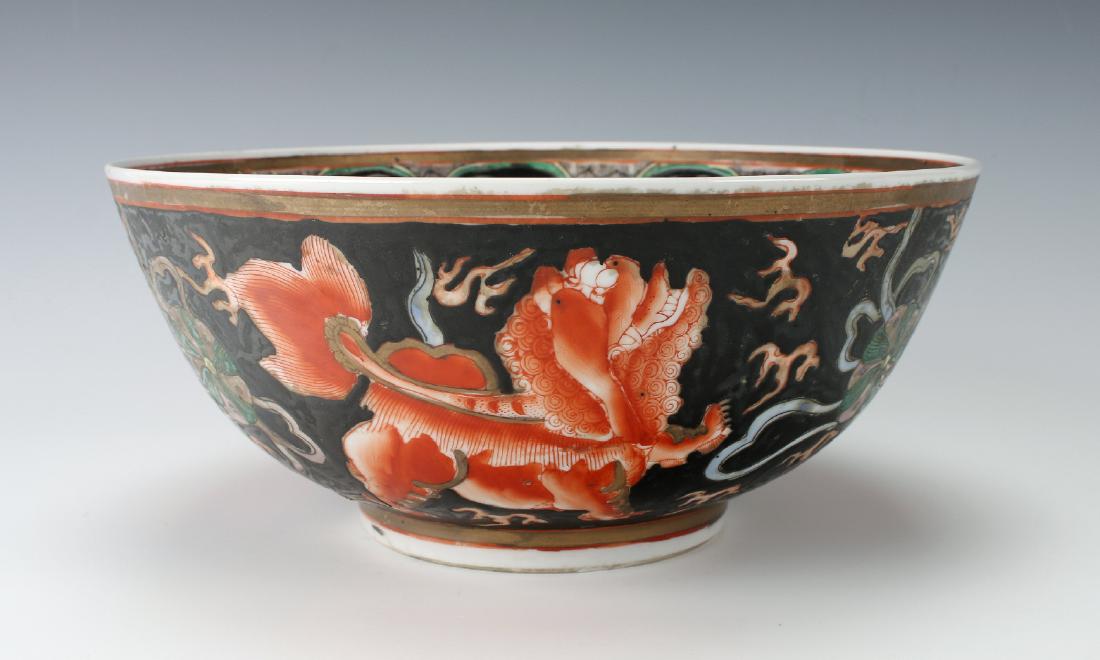 FAMILLE NOIR BOWL WITH FOO DOGS (1 of 10)