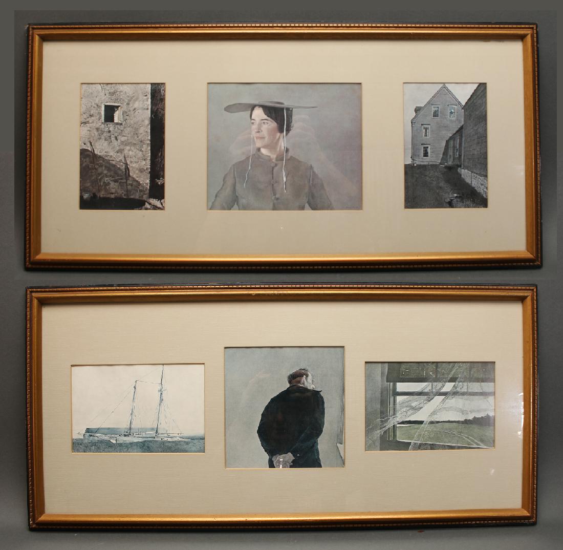 PAIR OF FRAMED WYETH PRINTS (1 of 5)