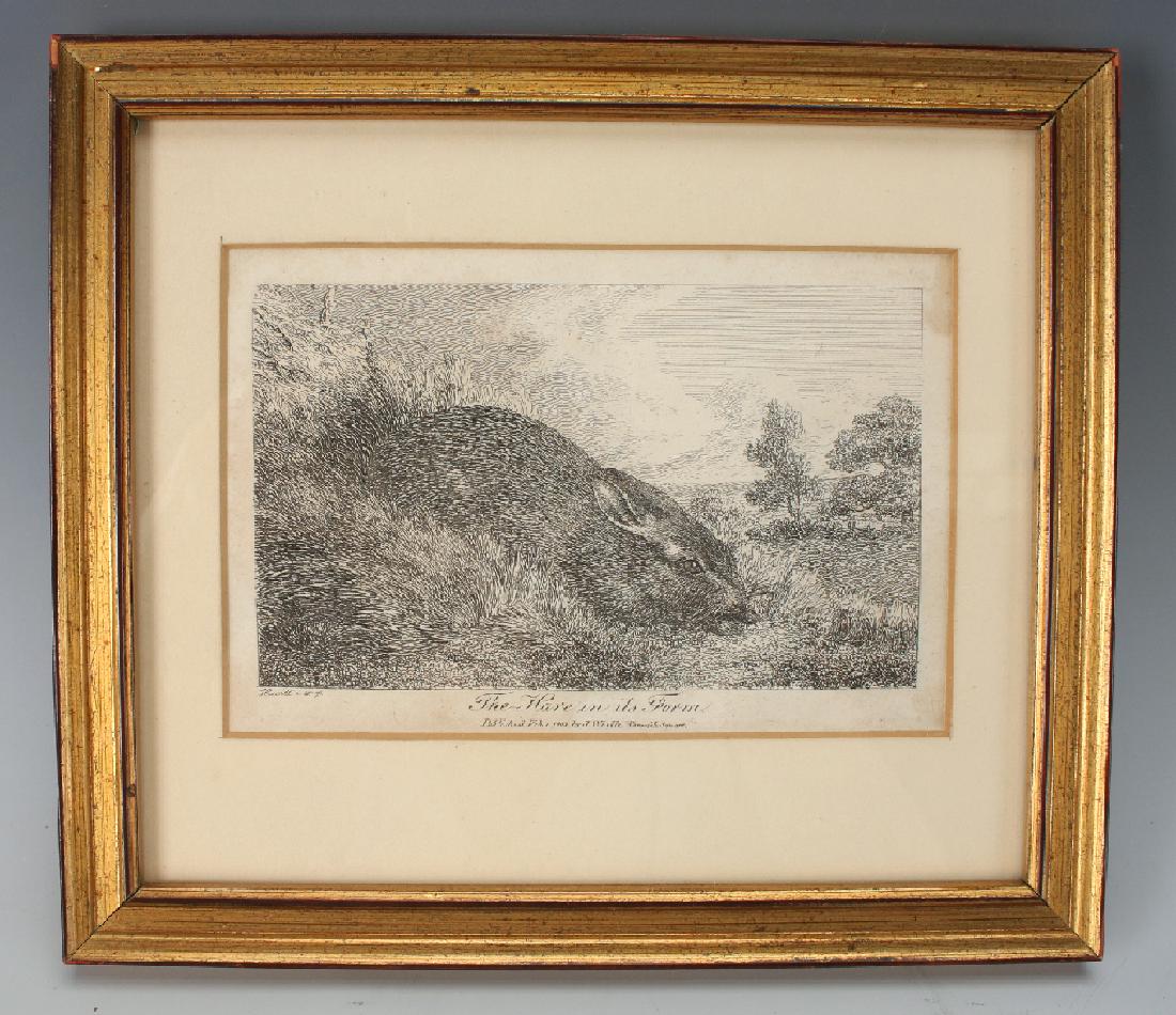 HARE PRINT BY SAMUEL HOWITT 1801 (1 of 5)