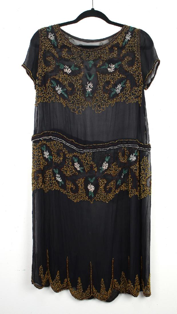 CA. 1925 BEADED EVENING DRESS (1 of 10)