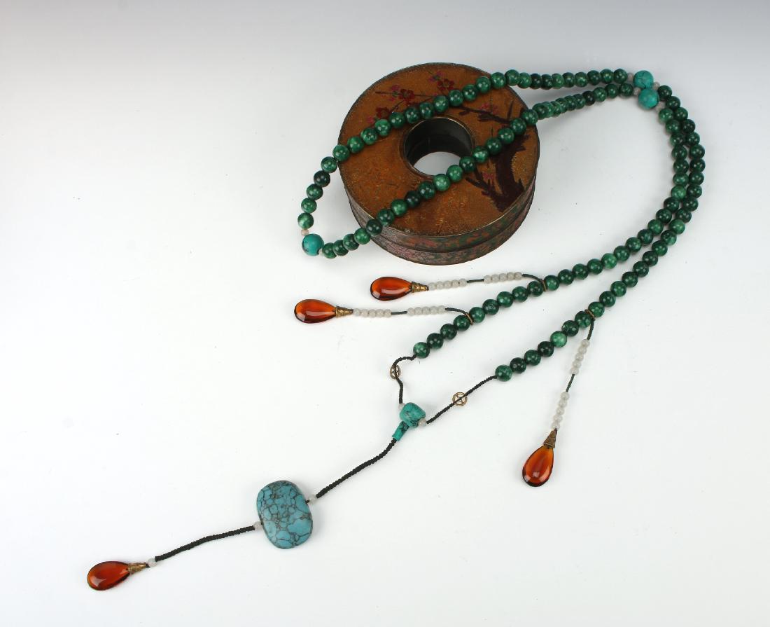 MALACHITE CHAO ZHU WITH BRONZE BOX (1 of 9)