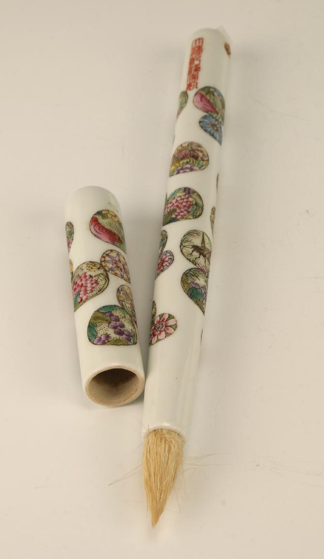 PORCELAIN HANDLED PAINT BRUSH WITH CAP (1 of 6)