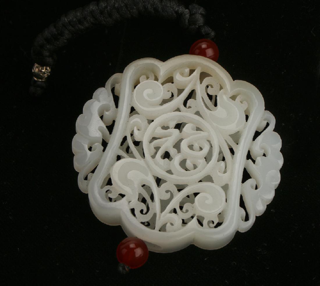 CARVED WHITE JADE PENDANT (1 of 6)
