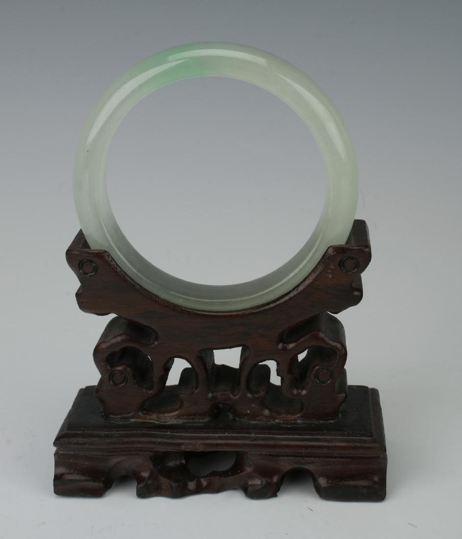 PALE CELADON JADE BANGLE (1 of 5)