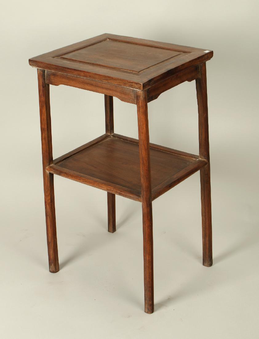 TWO TIERED HUANGHUALI END TABLE (1 of 5)