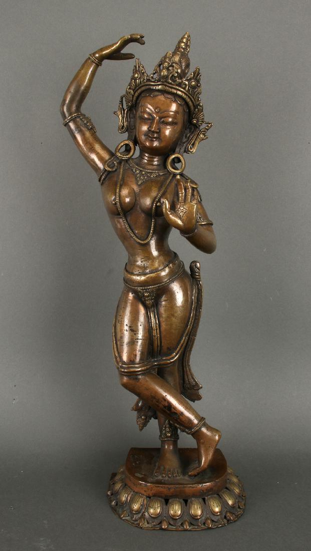 19TH C. BRONZE TARA FIGURE (1 of 9)