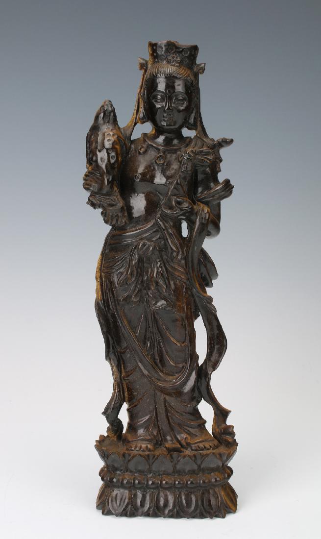 TIGER'S EYE GUAN YIN STATUETTE (1 of 7)