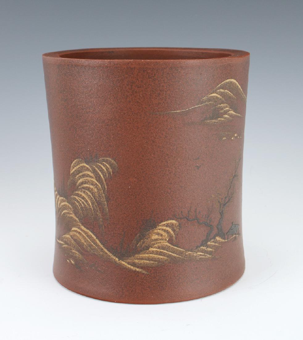 YIXING CERAMIC BRUSH POT (1 of 8)