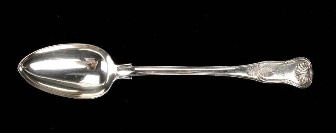 LARGE ENGLISH STERLING SERVING SPOON 1800S (1 of 5)
