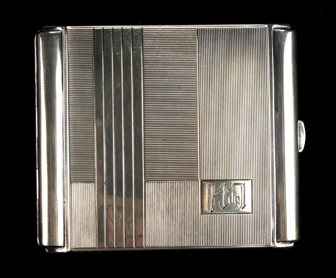 ART DECO STERLING CIGARETTE CASE BY ROBERT KRAFT (1 of 6)