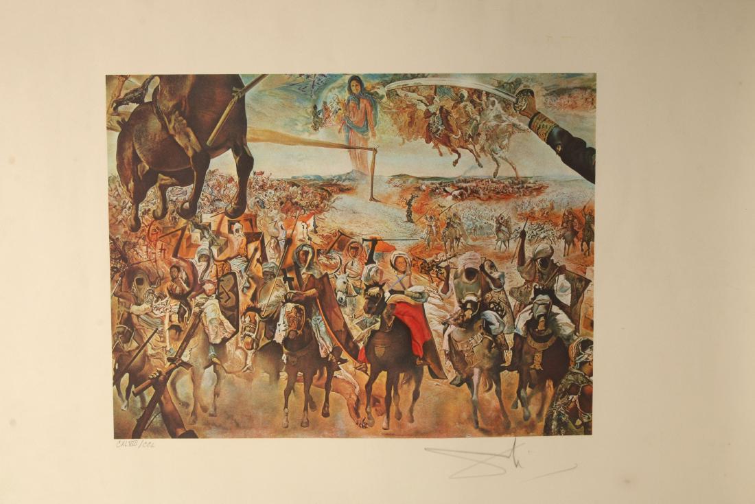 DALI LITHOGRAPH BATTLE OF TETUAN 148/250 SIGNED (1 of 5)