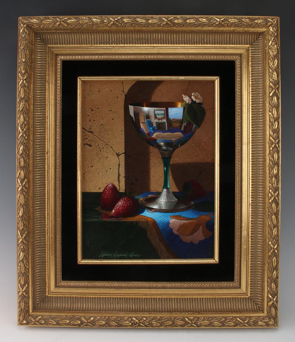 "STRAWBERRY SUMMER" BY S.M. BRICE PAINTING: "Strawberry Summer" By S.m. Brice Painting : Painting "Strawberry Summer" Stanley Maxwell Brice (American, b. 1936). Oil on canvas, signed lower left. Certificate and other paperwo