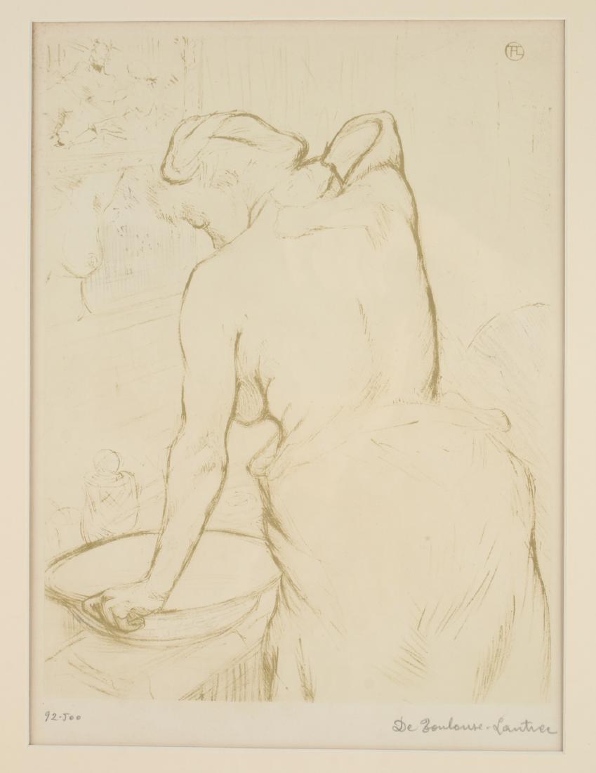 SIGNED "DE TOULOUS-LAUTREC" NUMBERED PRINT (1 of 7)