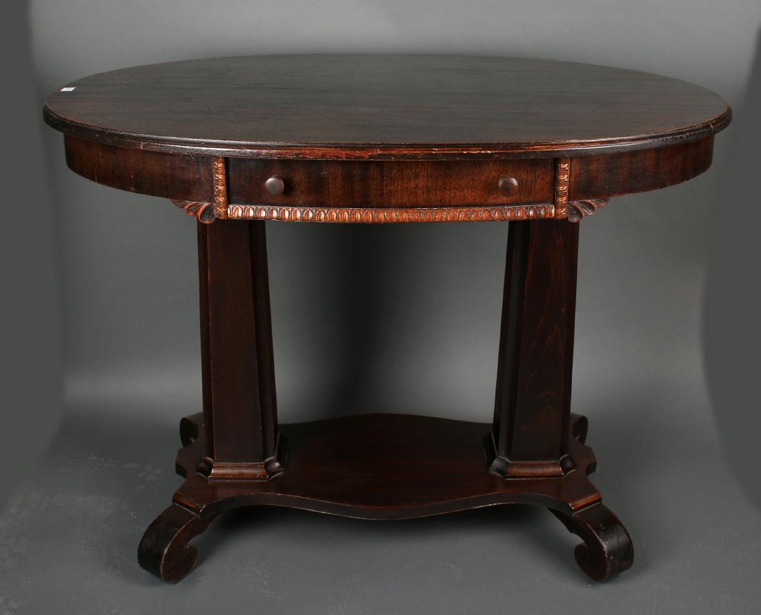 VICTORIAN EMPIRE TABLE WITH DRAWER (1 of 6)