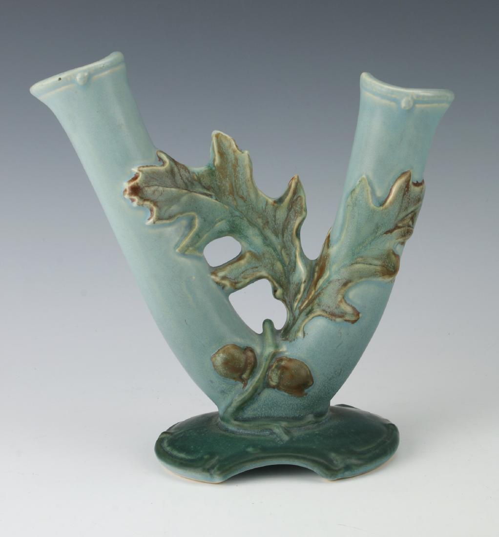WELLER OAKLEAF AND ACORN DOUBLE VASE (1 of 4)