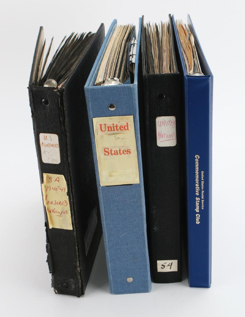 FOUR BINDERS OF STAMPS (1 of 10)