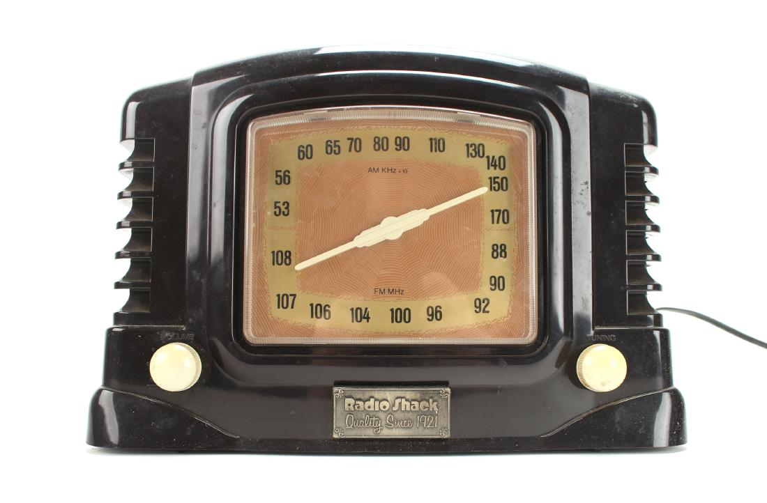 RADIO SHACK REPLICA RADIO: Radio Shack Replica Radio: Replica Radio Shack Radio cassette player, model 12-696. 10" X 7" $100 - $200 Shipping: