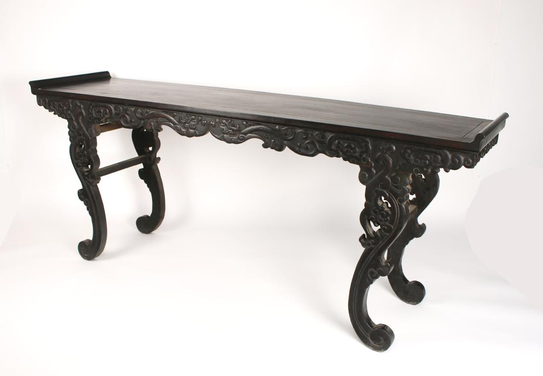 LONG CARVED ZITAN ALTAR TABLE (1 of 10)
