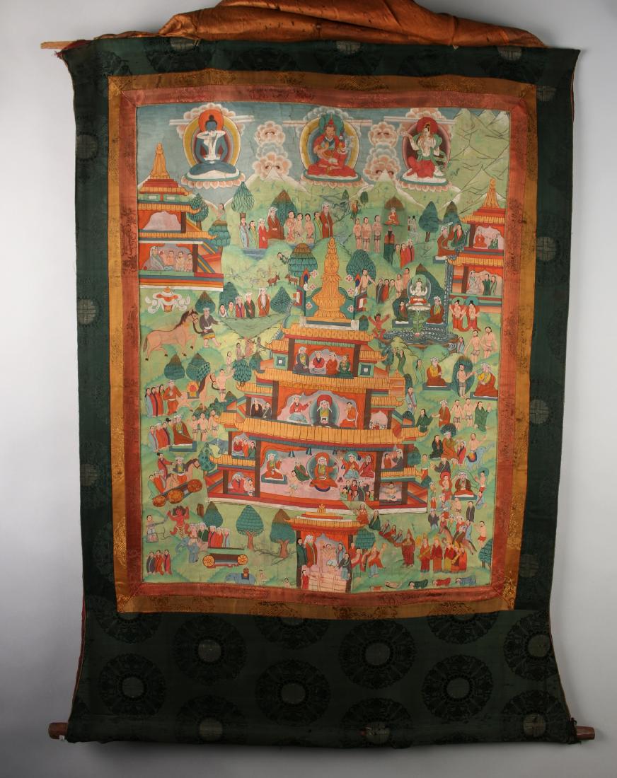 TIBETAN THANGKA OF PALACE (1 of 10)