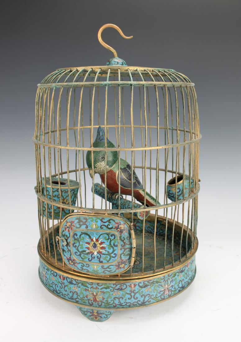 QING QIANLONG CLOISONNE BIRD CAGE (1 of 10)