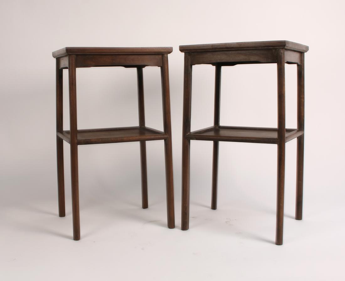 PAIR OF HUANGHUALI END TABLES (1 of 7)