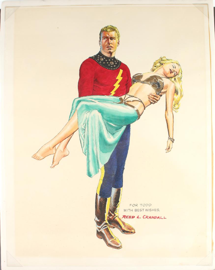 FLASH GORDON PRINT SIGNED "REED L. CRANDALL" (1 of 5)